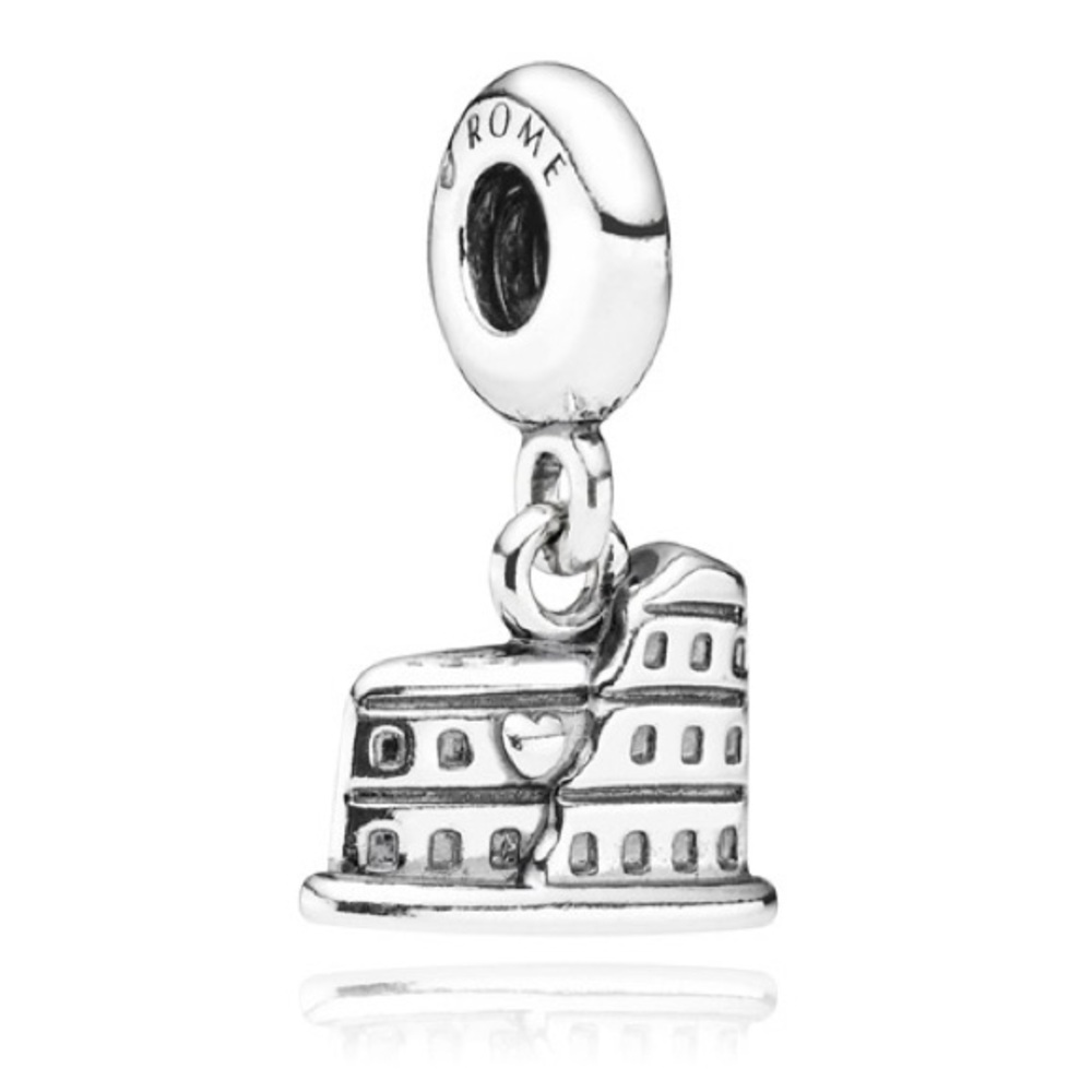 SALE! PANDORA Rome Colosseum Dangle Charm Silver